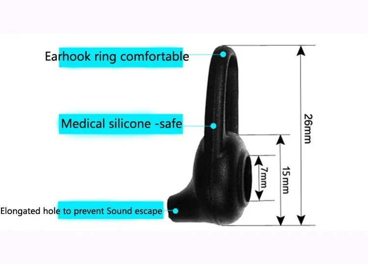 Bluetooth Headset Silicone eartips