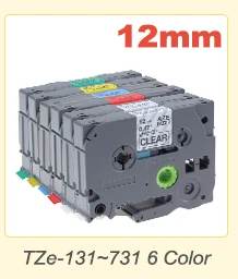 2 пакеты Совместимость Брат TZe-241 TZe241 P-touch этикетка лента 18 мм 3/4 дюйма черный на белом ламинированной ленты TZ-241