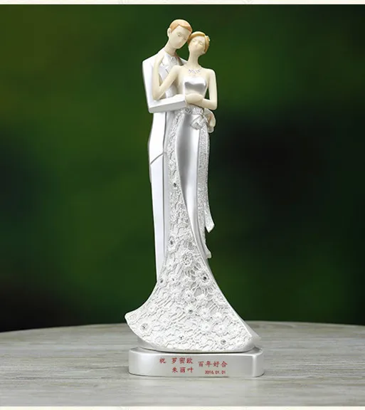 Lembrancinha De Casamento Customized Name Wedding Gifts Gold Lembrancinha De Casamento Customized Name Wedding Gifts Gold Silver Cake Topper Figurines Brind And