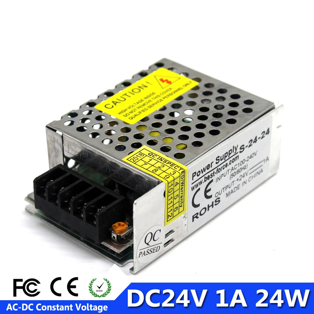 24v 1A 24W dc источник питания Переключение трансформаторов AC100 240V в DC24 SMPS для