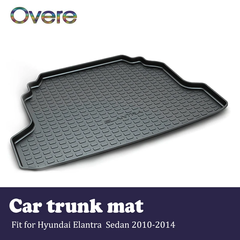 

Overe 1Set Car Cargo rear trunk mat For Hyundai Elantra Sedan 2004-2017 Styling Boot Liner Waterproof Anti-slip mat Accessories