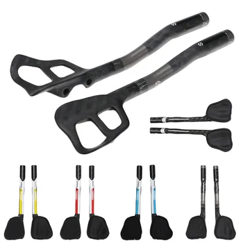 

TOSEEK Carbon Fiber Cycling Triathlon Rest Bar 31.8mm length 340mm For Road Bike TT Handlebars Bar Ends