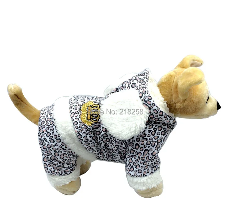 Розничная продажа два уха с капюшоном четыре ноги леопарда Pet Товары для собак пальто бесплатная доставка новая одежда для собак