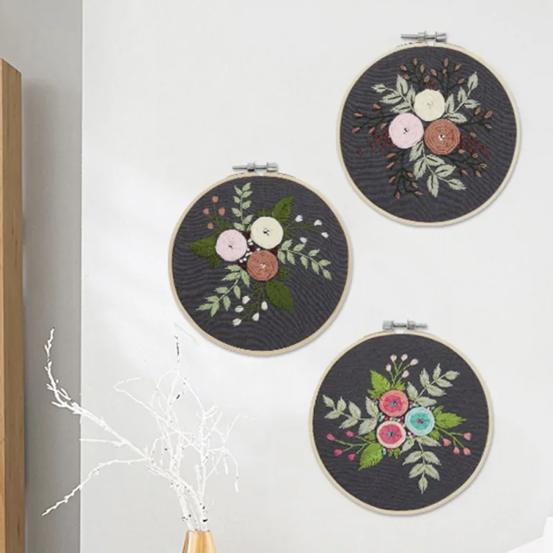 DIY Простой ленты Вышивка для начинающих рукоделие практика наборы вышивки крестом современное оформление стены живопись украшения дома