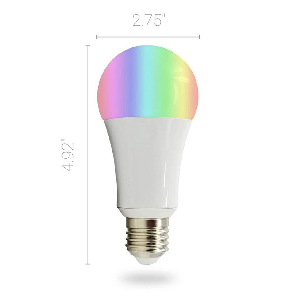 

Smart WiFi LED Light Bulb Multi-Color Dimmable No Hub Required Free APP Remote Control Compatible Amazon Google Assistant Hot