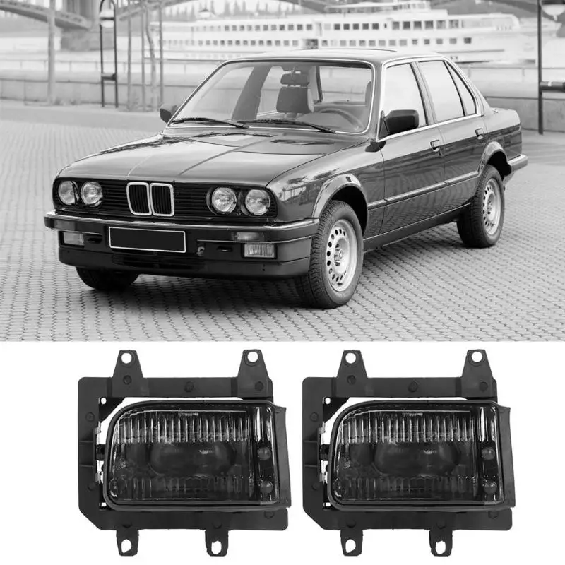 VODOOL 1 пара комплект для освещения автомобиля аксессуары переднего бампера противотуманные фары Противотуманные фары с лампами для E30 318i 1985-1993 стайлинга автомобилей