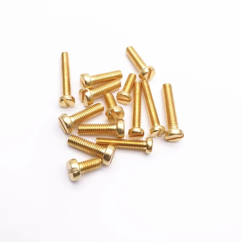 50 pçs lote DIN84 Bronze cabeça do