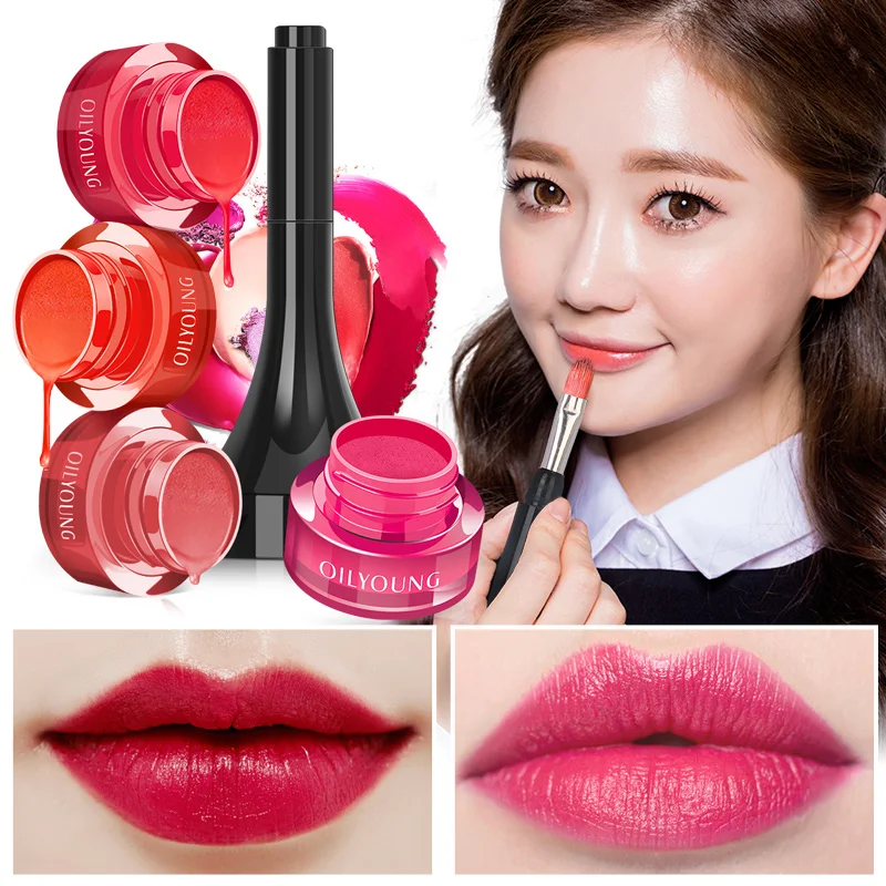 OILYOUNG Brand Makeup Air Cushion Lipstick Matte Water resistant Beauty