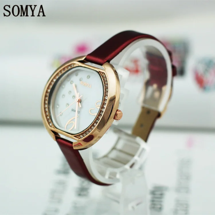 Quartz Clock of Diamond Female Wristwatch Montres Femmes 