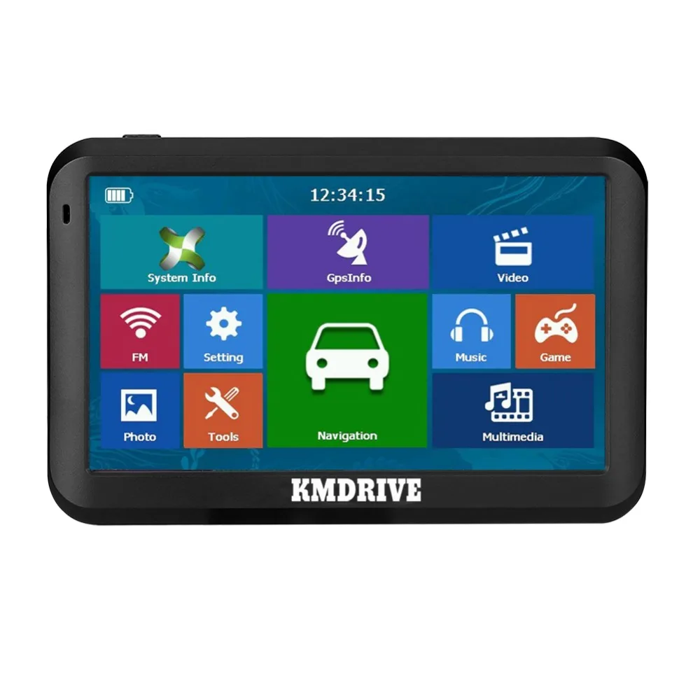 KMDRIVE 5 "Автомобильный грузовик GPS навигация Sat Nav FM 8 Гб MP3/MP4 плеер комплект