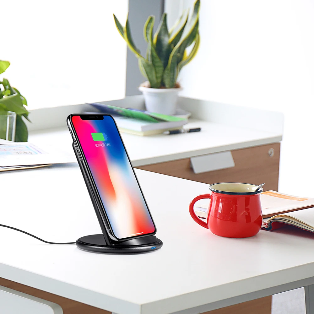 

Universal QI Fast quick for iPhone xiaomi samsung Android Mobile phone Wireless induction Charger pad stand charging station