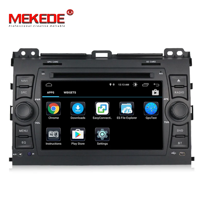 Discount MEKEDE 1024x600 HD Car Multimedia player 2 din Auto DVD android 8.1 7 Inch For Toyota/Prado 120 2004-2009 Radio GPS BT RDS 4