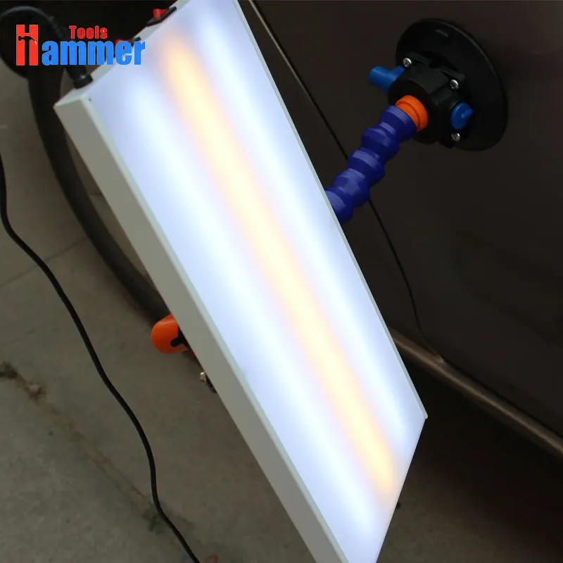 WHDZ Paintless Dent Repair Tools Line Board Reflector Board (Not LED) With Adjustment Holder Auto Body Dent Testing Tool Reflector Board Dent Scan