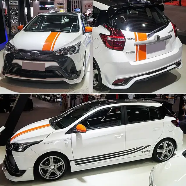 Untuk Toyota Yaris L Untuk Menyilaukan Stiker Mobil Tarik Bunga Vios Fs Dekorasi Body Mobil Dimodifikasi Stiker Foil Stiker Warna Mobil Stiker Aliexpress