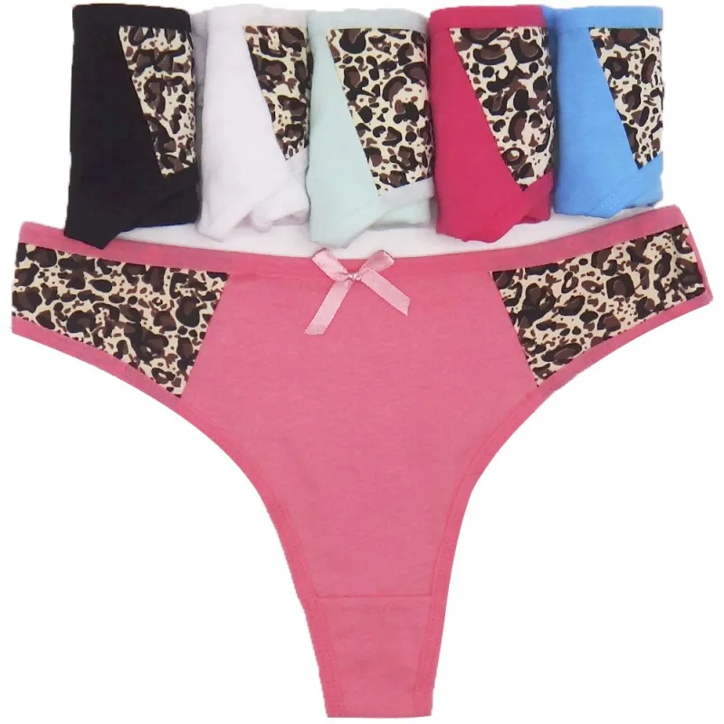 6pcs Leopard Underwear Women Panties Sexy Briefs Female Seamless