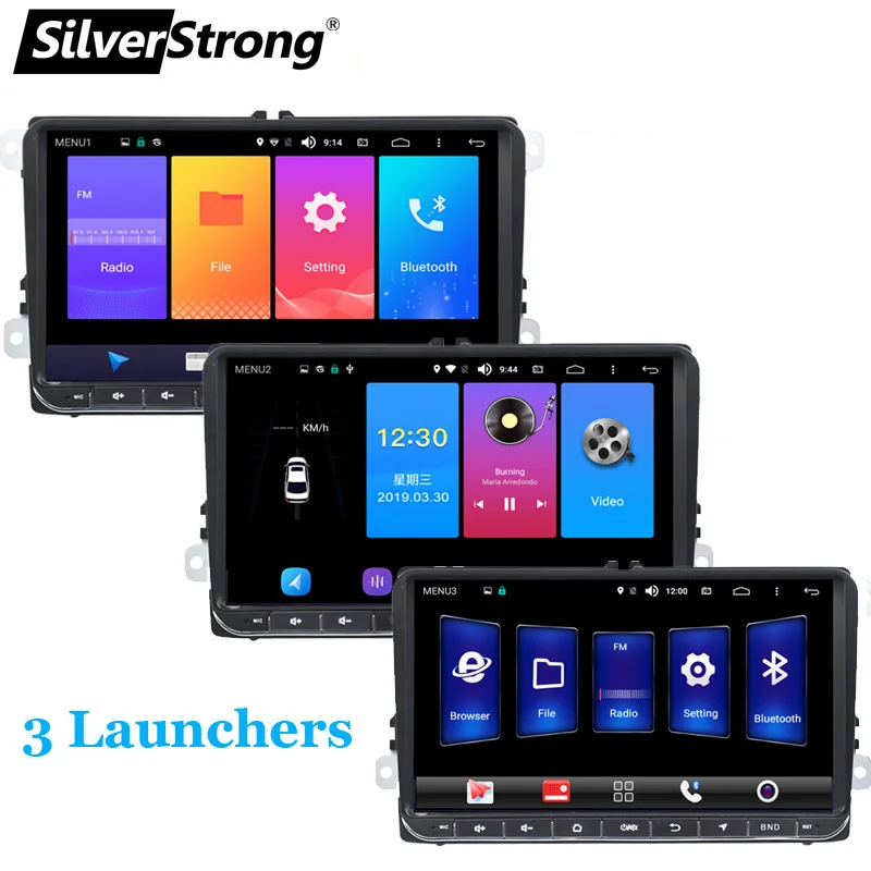 Sale SilverStrong 9inch IPS matrix Android9.0 Car DVD For VW Passat mk5 Golf6 for Polo Android Radio RDS TPMS-902BM3 3