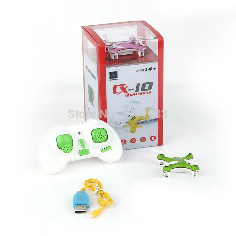 Original Cheerson CX10 CX-10 CX10 Mini Drone 2.4G 4CH 6 Axis LED Remote Control Quadcopter Toy CX10 CX-10 Mini Drone