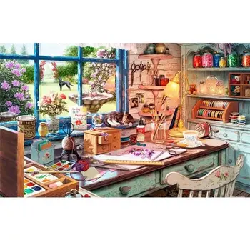 

oneroom Embroidery Counted Cross Stitch Kits Needlework - Crafts 14 ct DMC Color DIY Arts Handmade Decor - The Craft Shed