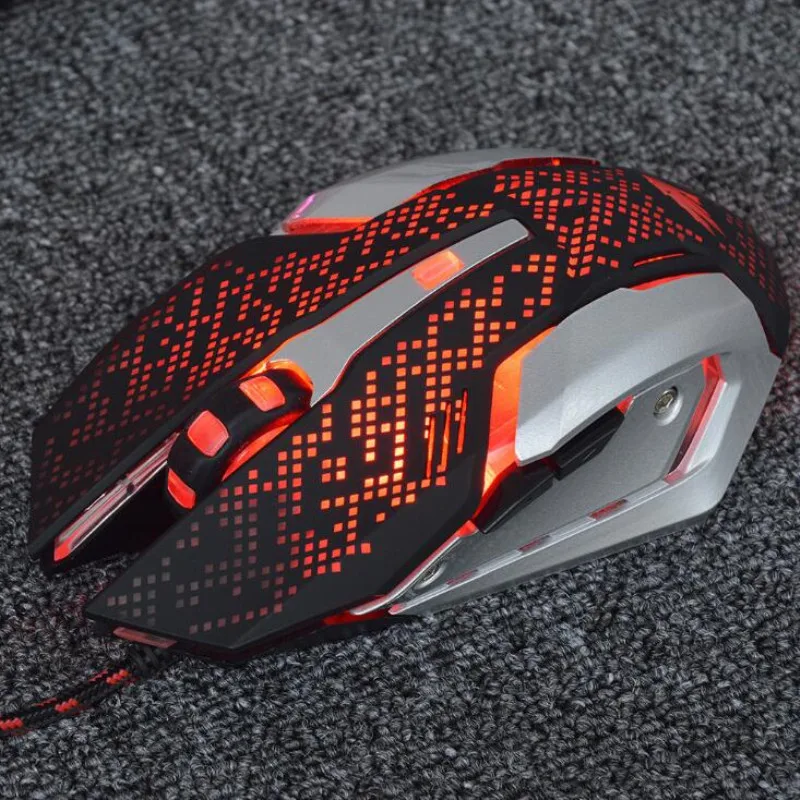 Glow game eat chicken mouse 6D colorful glow desktop laptop 4