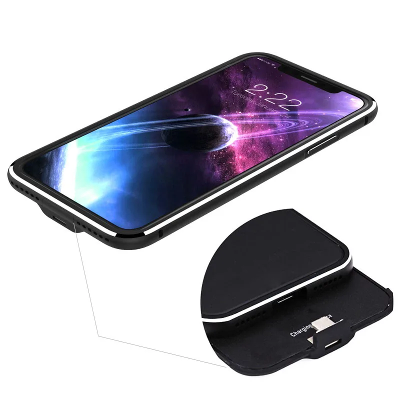 HCOBCK 5000 задняя крышка аккумулятора для iphone X зарядное устройство чехол ультра