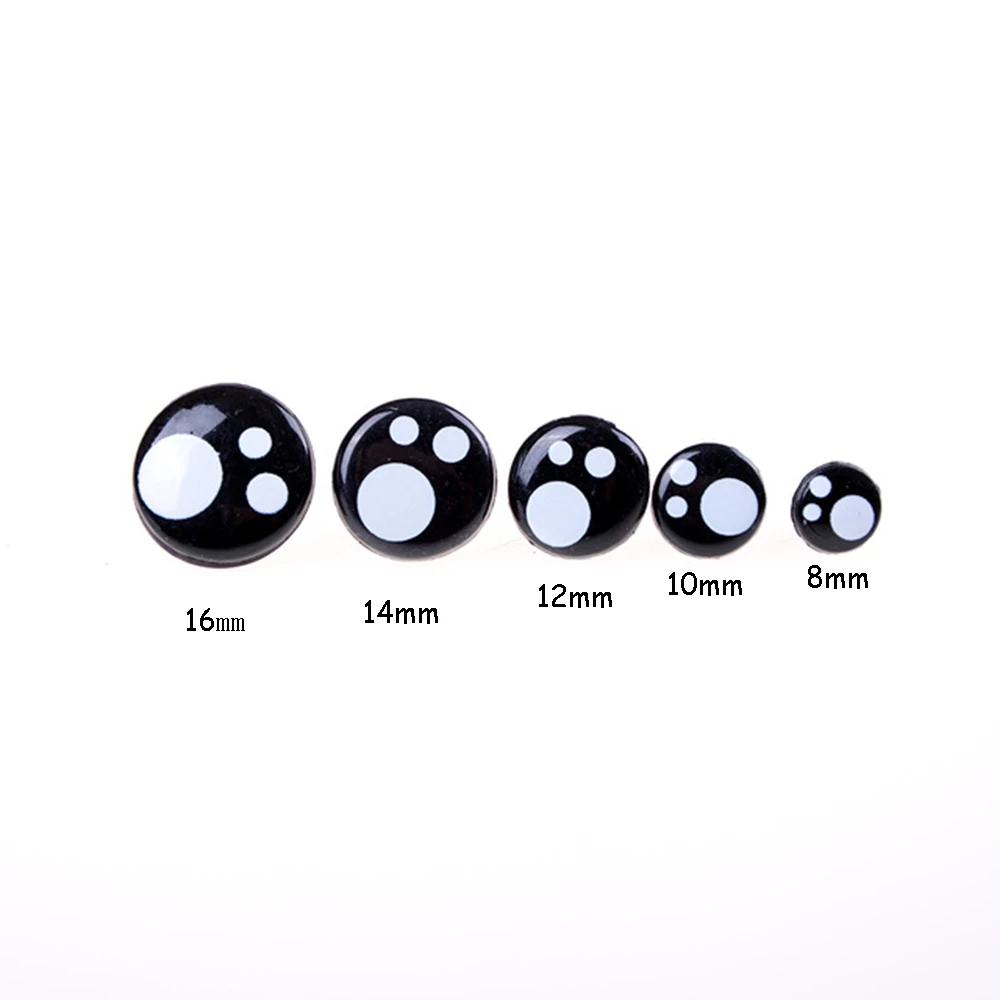 100pcs 8/12/14mm Cartoon Safety Eyes Nose Toy Teddy Bear Stuffed Toys Kawaii Doll Eyes DIY Snap Animal Puppet Doll Accessories doll accessories,doll clothes accessories,plush doll accessories,doll eyes,doll eyewear accessories,glass doll eyes,doll bag toys,doll eyelashes