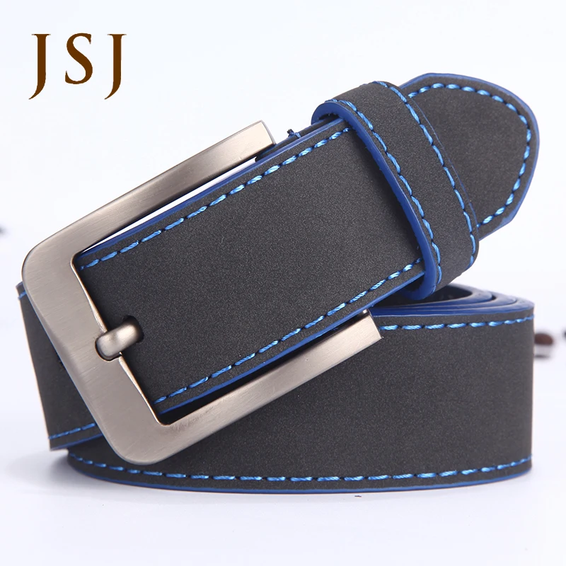 

Fashion belt men designer belts male genuine leather strap men's Pin Buckle casual belt 95-125cm