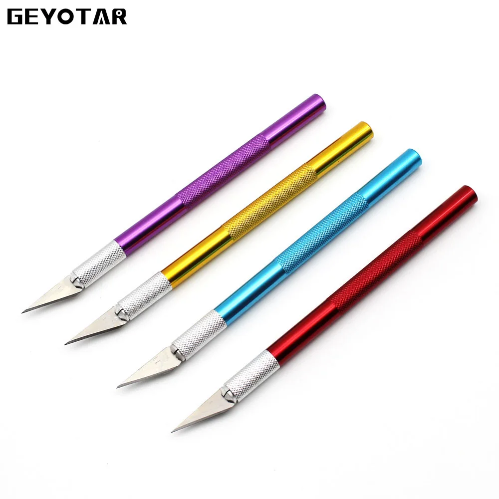 Buy Hobby Knife Metal Handle With 6pcs Blades For Arts