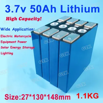 

3.7v 50Ah lithium ion battery high rate 55Ah power cell for diy pack 24v 12v sightseeing coach/Lighting/Solar energy storage
