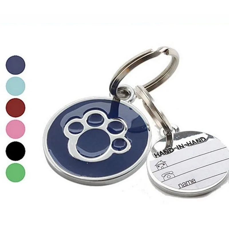 

Hoomall Anti-Lost Pet Dog Cat Name Address Label Tag Pet ID Identity Card Dog Collar Beautiful Pet Pendant Decorative Card