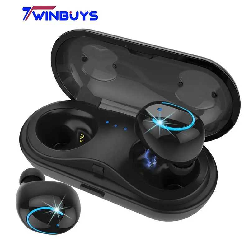 Twinbuys TWS мини беспроводная гарнитура Bluetooth спортивные наушники с шумоподавлением