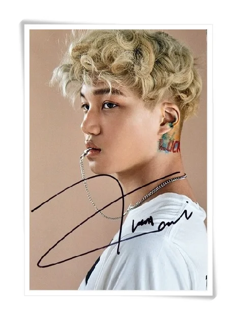 

EXO KAI.autographed signed photo EX'ACT 4*6 freeshipping B