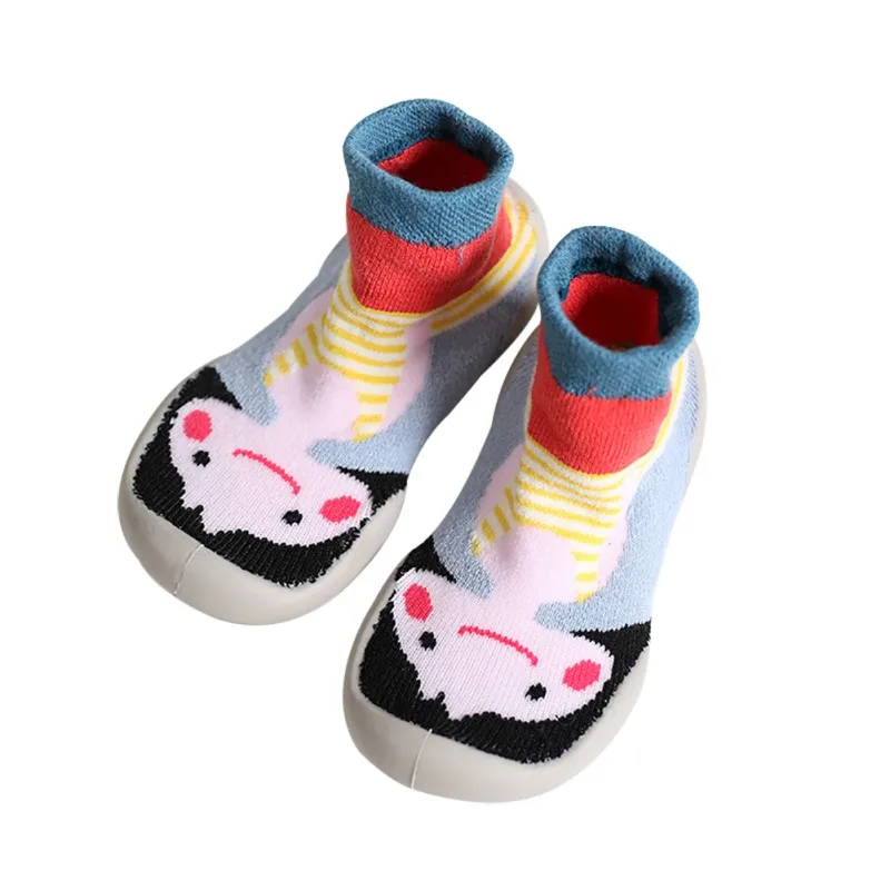 Забавная детская обувь для девочек и мальчиков; домашняя обувь; Детские Носки с рисунком; сезон осень