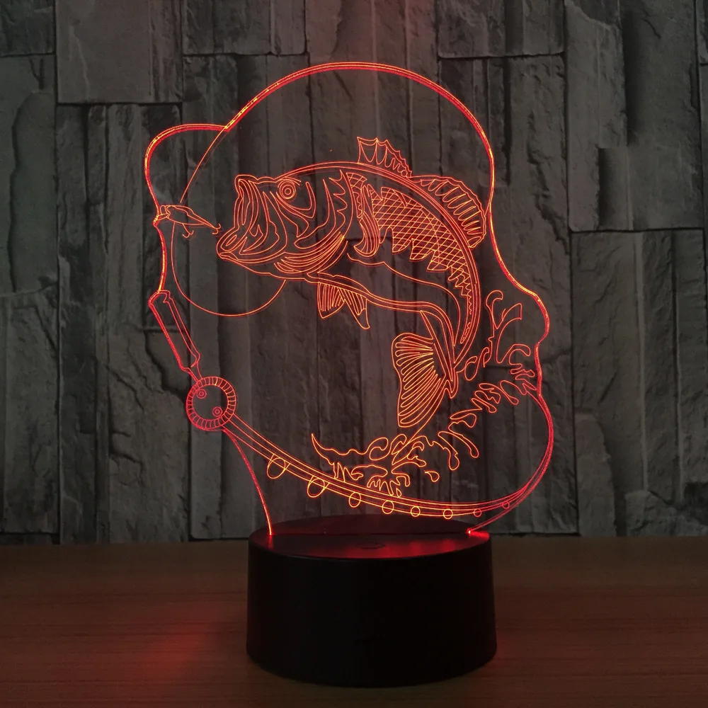 Bubble Fish 3D LED Lamp 4