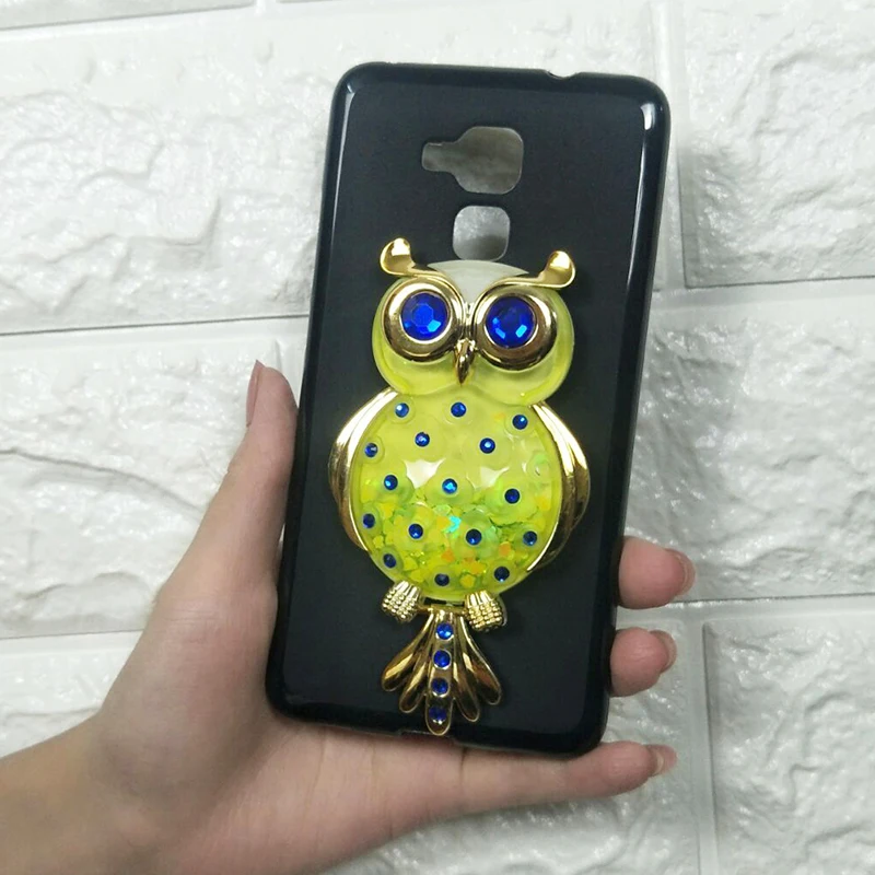 Dneilacc 3D Единорог зыбучие пески жидкость Мягкий силиконовый чехол для huawei Honor 7