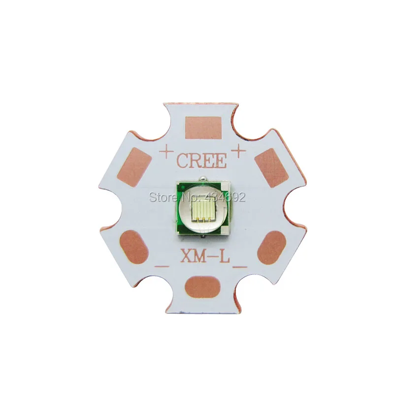 

Epileds 5050 XML XM-L T6 Green 520NM - 530NM Led Beads 3-3.3V 1.5A 700LM Led Emitter Lamp Lightings For DIY Flashlight Spotlight