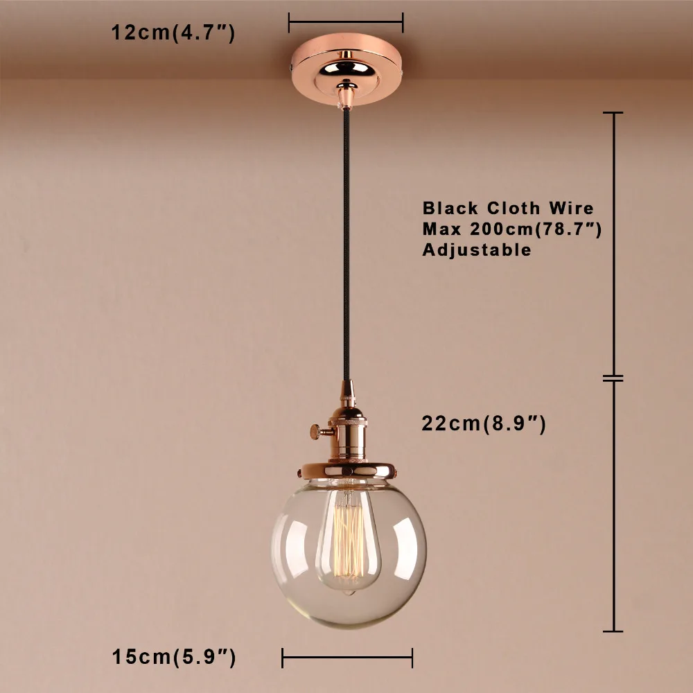 Permo 5," современный подвесной светильник, винтажная подвеска в виде стеклянного шара, потолочные светильники, светильник для столовой, подвесной светильник, лофт Декор