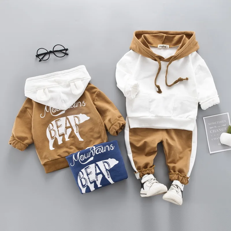 

Winter boys clothing set fashion style kids t-shirt+pants 2pcs tracksuit set bebe children fleece velvet outfits