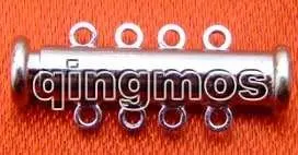 

SALE 25*6mm Column Jewelry 4 strings 14K GP magnet Clasp-gp86 free shipping