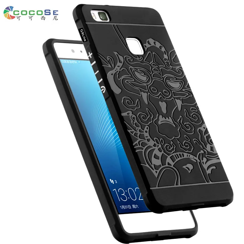 Huawei G9 Lite силиконовый чехол задняя крышка 3D резной дракон оригинальный cocose