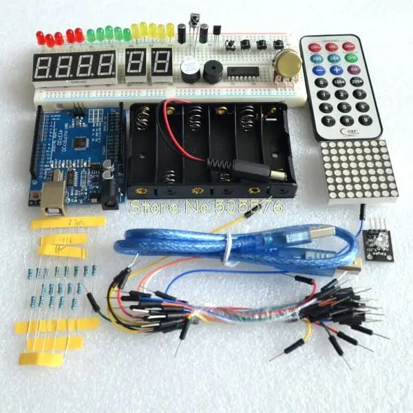 Robotale starter kit met UNO R3 MEGA328P 830 gaten Broodplank voor basics