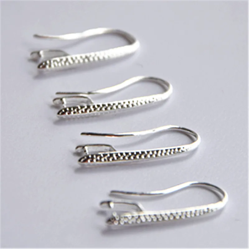HOT 10X DIY Making 925 Sterling Silver Jewelry Findings Hook Earring