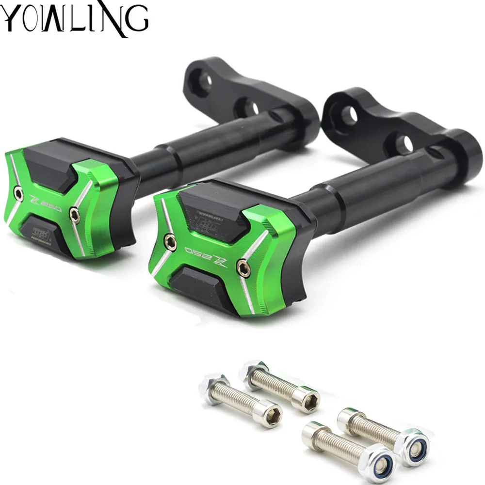 

New CNC Aluminium Motorcycle Frame Slider Fairing Guard Crash Pad Protector For Kawasaki Z250SL 2016