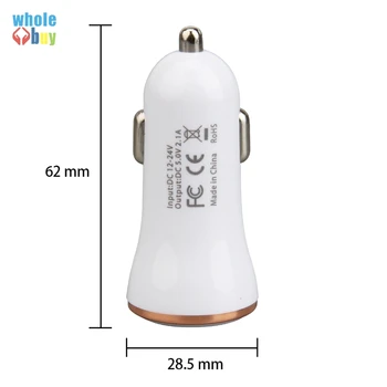 

300pcs/lot Dual USB Car Charger Fast Charging Adapter For Samsung Galaxy Note 5 S6 S8 Edge HTC for iphone 5 6 7 8