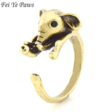 Fei Ye лапы панк Бабай слон кольцо для женщин Anel Midi палец животное Свадебные Кольца для девочек мужские вечерние ювелирные изделия в подарок