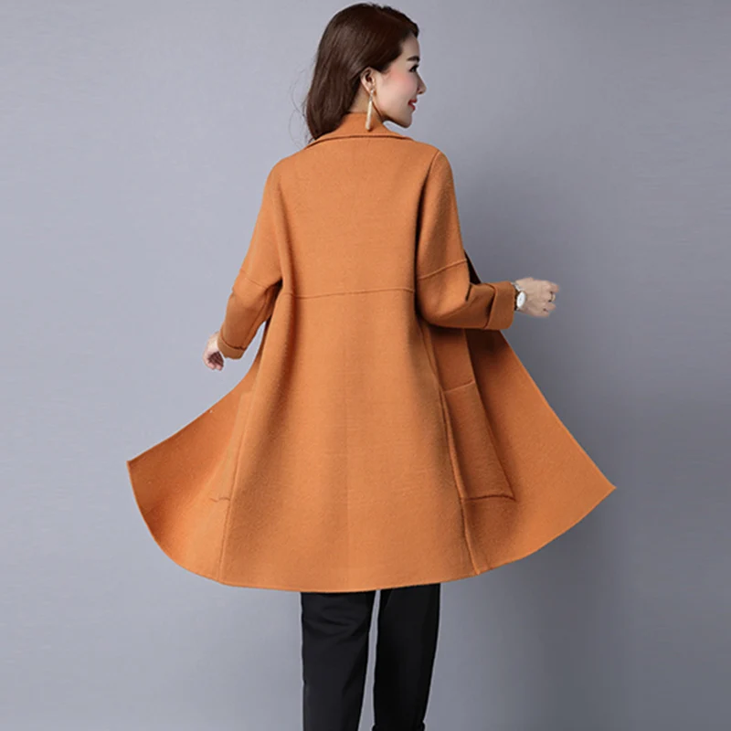 tao Tricoté Noir Automne Re0242 Cardigans Femmes Plus Hiver Hong Red gris Chandail Outwear Dames Tricot ju Manteau kaki Lâche rouge La Taille Nouvelles Laine Se Se wine 4r74a