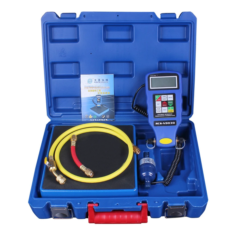

RCS-N9030 Refrigerant Electronic Large Flow Programmable Charging Precision Electronic Digital Balance Scale Calibration Weight