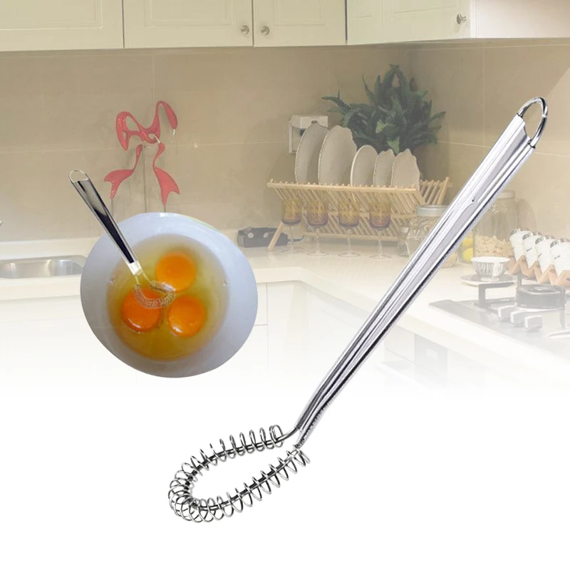 Stainless Steel Egg Beater Hand Blender Silver Wire Whisk Mixer 20cm/7.9'' For Baking Cooking Tools Kitchen Appliances