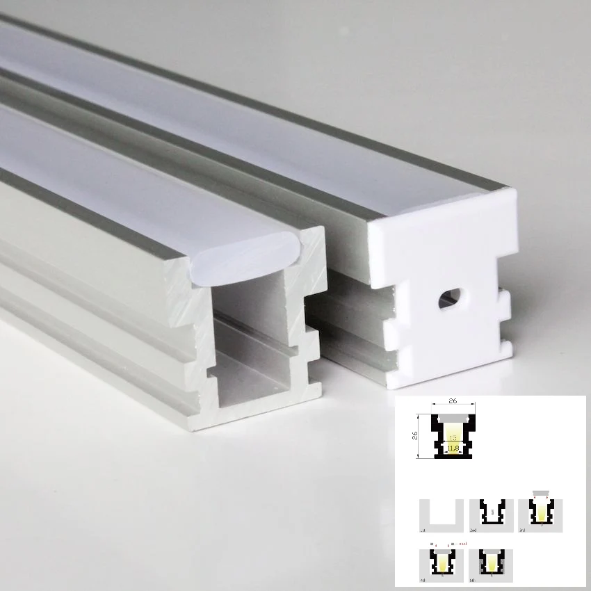 

4pcs(8meter) a lot, 2m per piece, High quality aluminum profile for led strip light, thick cover which can be step on