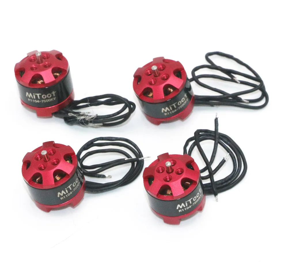 4 шт./лот Mitoot R1104 7500KV бесщеточный двигатель для 2030 3020 Propeller RC Racing Drone Quadcopter|motor