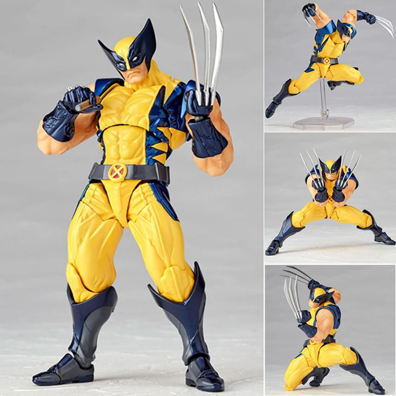 

Elsadou Marvel Super Hero X-Men Wolverine Logan Howlett Action Figures BJD Doll Toys With Box 15cm